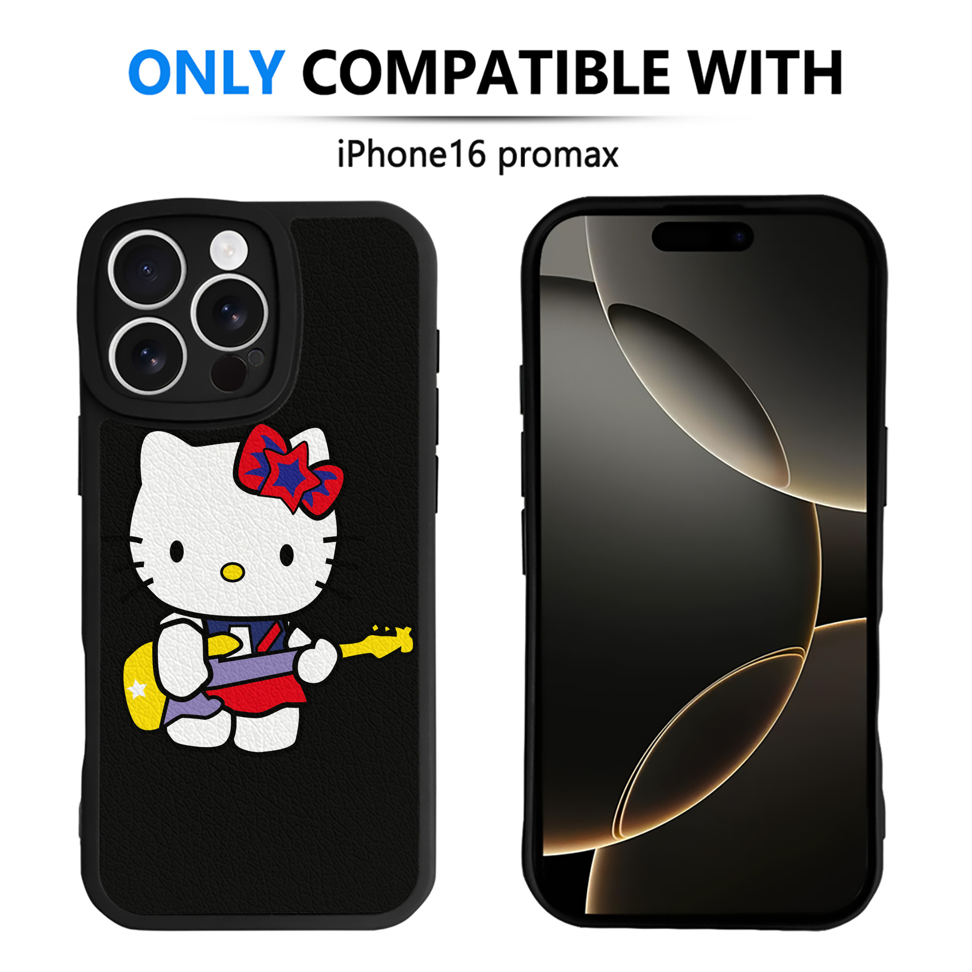 （画像用） Hello Kitty ハローキティ 【iPhone 16シリーズ対応】シリコンスマホケース（レザー調） 材質：シリコン